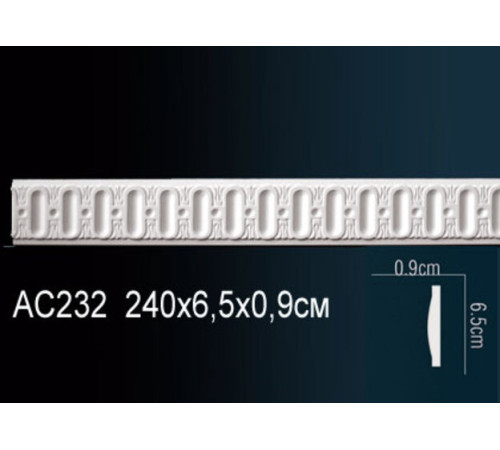 Молдинг Perfect полиуретановый с рисунком 2000х56х18 мм AC232
