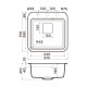 Кухонная мойка Omoikiri Tasogare 51-BE 51x51 см ваниль 4993736