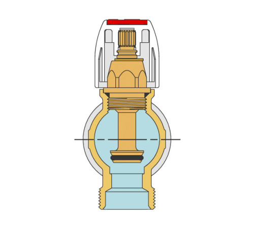Коллектор Tiemme VERTI 3/4 НР/ВР 2 выхода 24x19 под Ø18 1870008