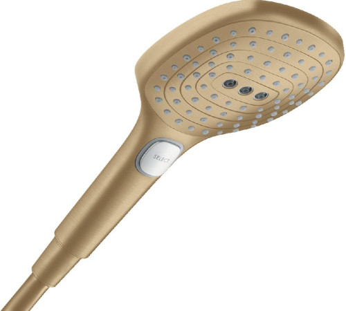 Ручной душ Hansgrohe Raindance Select E 120 3jet шлифованная бронза 26520140