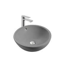 Раковина накладная AQUATON 440x440x175 мм матовый серый AQ5354-MG