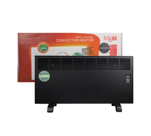 Конвектор электрический iVigo EPKE25 электронный термостат Вт Черный матовый EPKE25