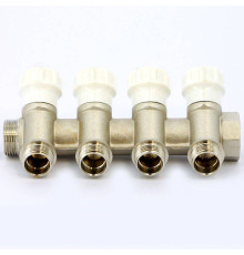 Коллектор с вентилями Itap 3/4 4 выхода 1/2 38 мм 465 3/4-4