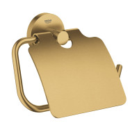 Держатель для туалетной бумаги с крышкой GROHE Essentials холодный рассвет матовый 40367GN1