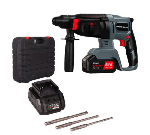 Перфоратор аккумуляторный ProfiPower MKDHR-18V 18 В 1 АКБ Li-ion MKDHR-18V