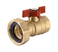 Кран шаровой Hoobs 1 ВР х 1 1/2 накидная гайка HB-138010840