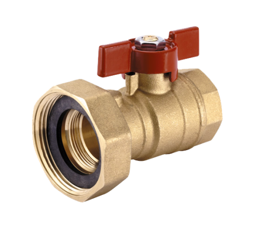 Кран шаровой Hoobs 1 ВР х 1 1/2 накидная гайка HB-138010840