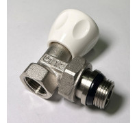 Вентиль ручной угловой FAR 1/2 НВ быстрого монтажа никелированный 1615 12