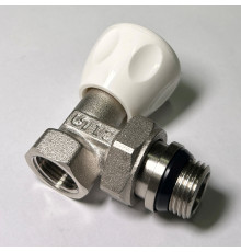 Вентиль ручной угловой FAR 1/2 НВ быстрого монтажа никелированный 1615 12