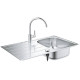Набор GROHE K200 кухонная мойка 860x500 мм и смеситель BauEdge 31562SD1