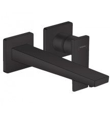 Смеситель для раковины Hansgrohe Metropol настенный внешняя часть излив 225 мм черный матовый 32526670