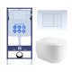 Комплект инсталляции 4 в 1 AQUATEK Альтаир (рама Standard INS-0000012, кнопка KDI-0000009, унитаз AQ1980-00) cm-009