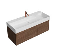 Тумба подвесная Kerama Marazzi Grande 120х47х37.3 см 3 ящика структурированный орех GR.120.3\SNUT