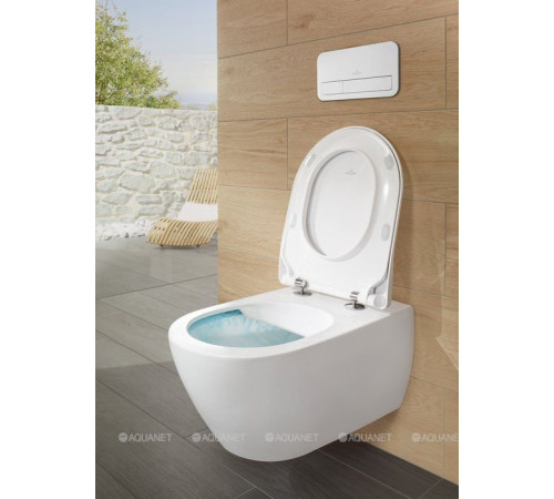 Унитаз подвесной Villeroy & Boch Subway 2.0 370x560 мм CeramicPlus без сиденья 5614R0R1