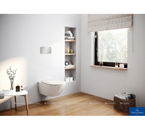 Унитаз подвесной Villeroy & Boch Subway 2.0 370x560 мм CeramicPlus без сиденья 5614R0R1