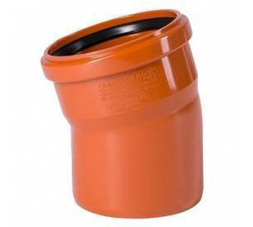 Отвод Ostendorf KGB 15° 110 мм PVC 220200