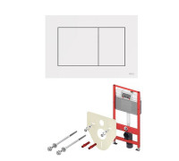 Комплект инсталляции 4 в 1 TECEbase 2.0 с панелью смыва TECEnow белый 9400413