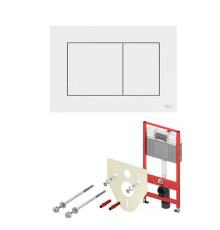 Комплект инсталляции 4 в 1 TECEbase 2.0 с панелью смыва TECEnow белый 9400413