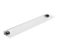 Полка стеклянная RAVAK 10° 64 см черная X07P567