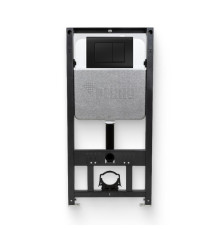 Инсталляция для унитаза REHAU NOVAFLOW с кнопкой NOVA QUAD 001 черный матовый 521965