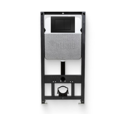 Инсталляция для унитаза REHAU NOVAFLOW с кнопкой NOVA QUAD 001 черный матовый 521965