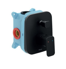 Смеситель скрытого монтажа Ravak 10° TD F 065.20 черный X070158