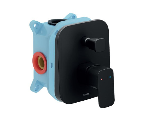 Смеситель скрытого монтажа Ravak 10° TD F 065.20 черный X070158