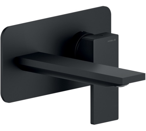 Смеситель для раковины Seven настенный внешняя часть матовый черный SE124198BM