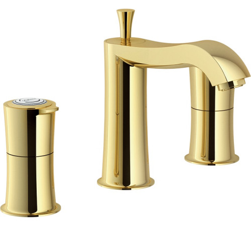 Смеситель для раковины TopZero Sofi на 3 отверстия золото SI98211/1GDP