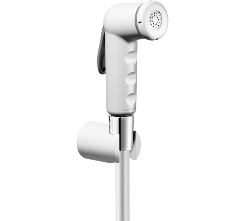 Гигиенический душ с держателем и шлангом Nobili AD146/52BB хром/белый