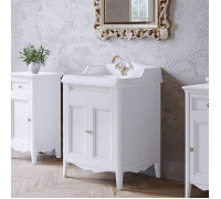 Комплект мебели для ванной Tiffany World Veronica Nuovo 68 см напольный белый VER2068-B/AR824bi
