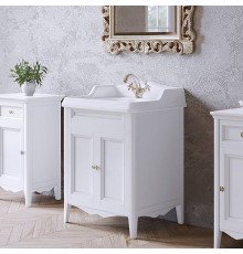 Комплект мебели для ванной Tiffany World Veronica Nuovo 68 см напольный белый VER2068-B/AR824bi