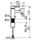 Смеситель для биде Plumberia Selection IXO хром XO0063CR