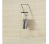 Стеллаж для полотенец Burgbad Coco 40x180 см черный HHRE003