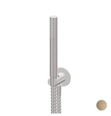 Душевой гарнитур Newform X-STEEL 316 настенный держатель ручной душ шланг 150 см PVD Brushed pale gold 69645X.59.098