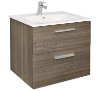Тумба под умывальник подвесная Roca Victoria 586x450x550 мм 2 ящика Городской дуб A857468402