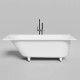 Ванна встраиваемая Salini Ornella Kit 160х70х54 см S-Stone белый матовый 102426M