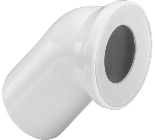 Отвод REHAU RAUPIANO PLUS 22° 110 мм PP для унитаза 11216041001