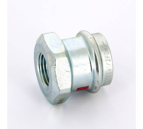 Муфта переходная пресс-В Viega Prestabo 28х1/2 оцинкованная сталь 704759