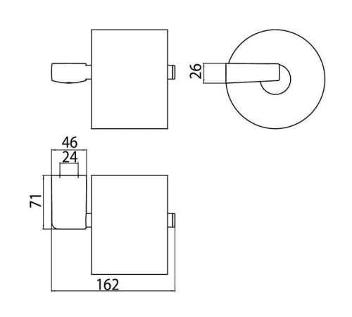 Держатель туалетной бумаги запасной Emco Trend подвесной хром 0205 001 00