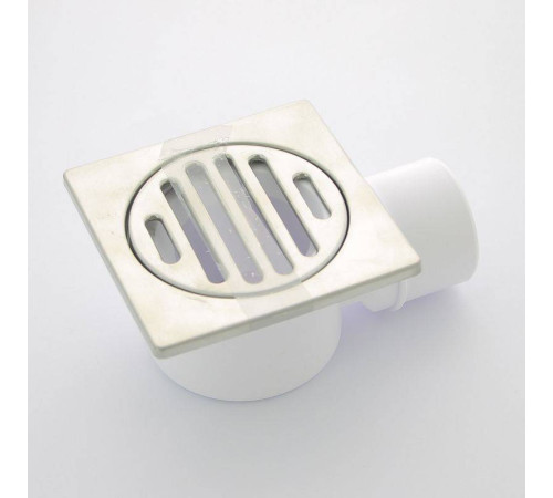 Трап McAlpine MRFG4 100x100 мм горизонтальный выпуск 50 мм нержавеющая сталь MRFG4