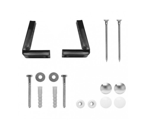 Крепеж горизонтальный для напольного унитаза или биде GSI FVB хром/белый