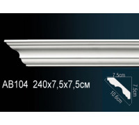 Карниз потолочный полиуретановый Perfect AB104