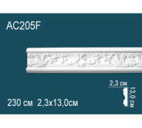 Молдинг гибкий Perfect полиуретановый с орнаментом AC205F