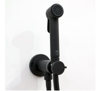 Гигиенический душ с прогрессивным смесителем Bossini Paloma Brass комплект черный матовый E37007B.073