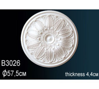 Розетка потолочная Perfect полиуретановая с орнаментом 510 мм B3026