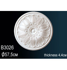 Розетка потолочная Perfect полиуретановая с орнаментом 510 мм B3026