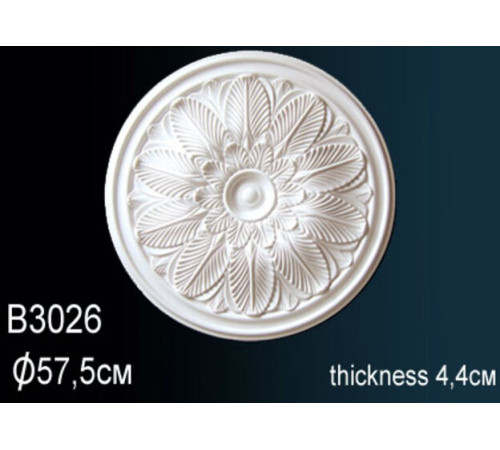 Розетка потолочная Perfect полиуретановая с орнаментом 510 мм B3026