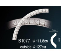 Молдинг на арку полиуретановый Perfect B1077