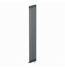 Трубчатый радиатор RIFAR TUBOG Ventil 2180 6 секций нижнее подключение Титан TUB 2180-06-DV1-TI
